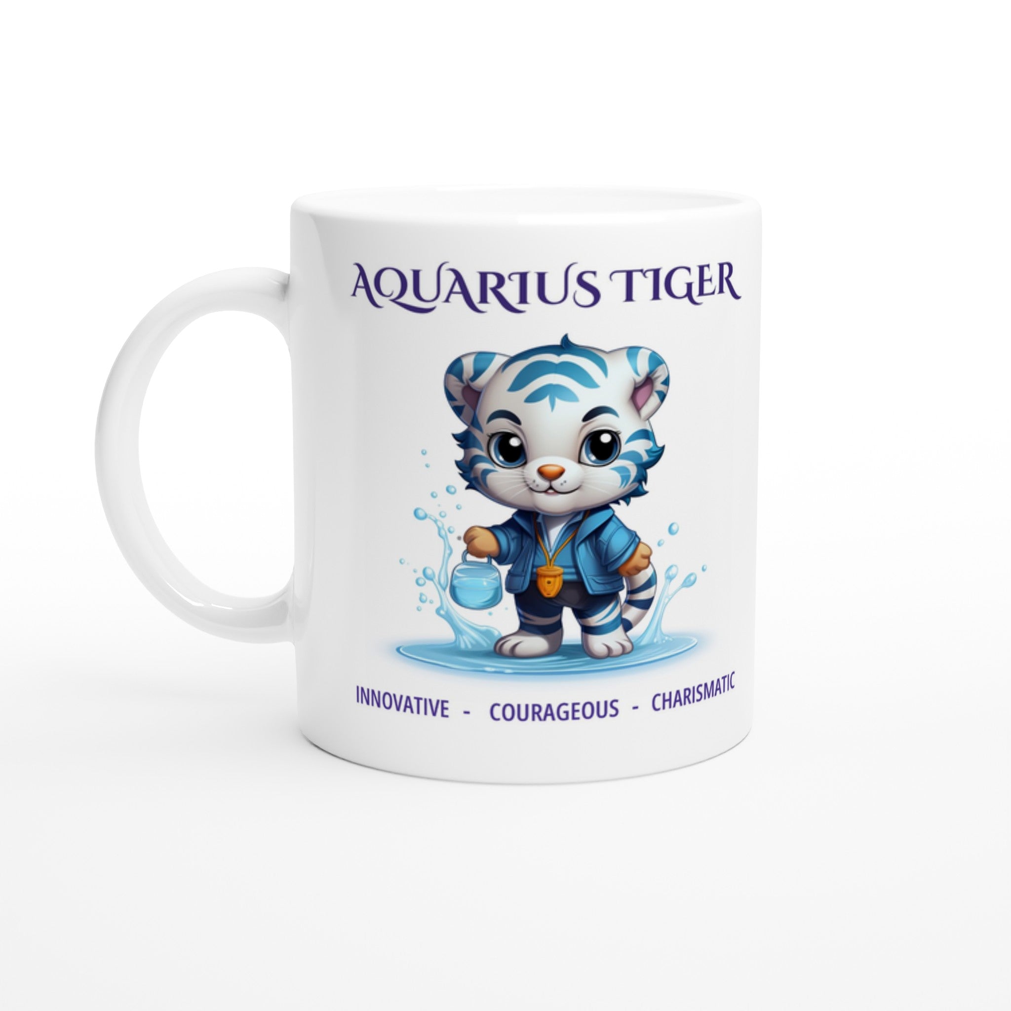 Aquarius Tiger (Kids) Ceramic Mug