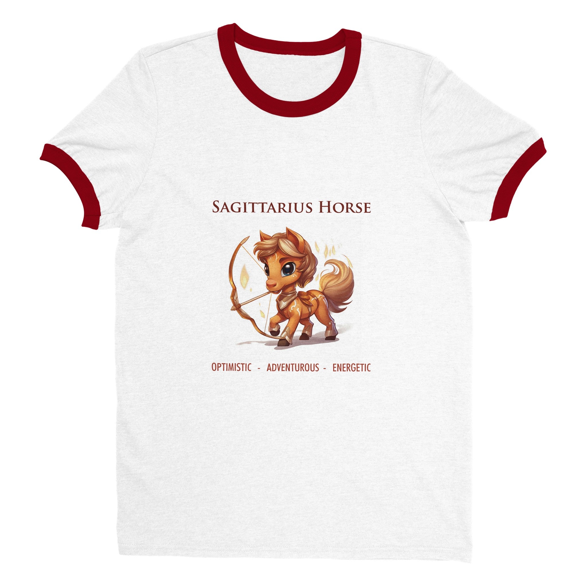 Sagittarius Horse Unisex Ringer T-shirt