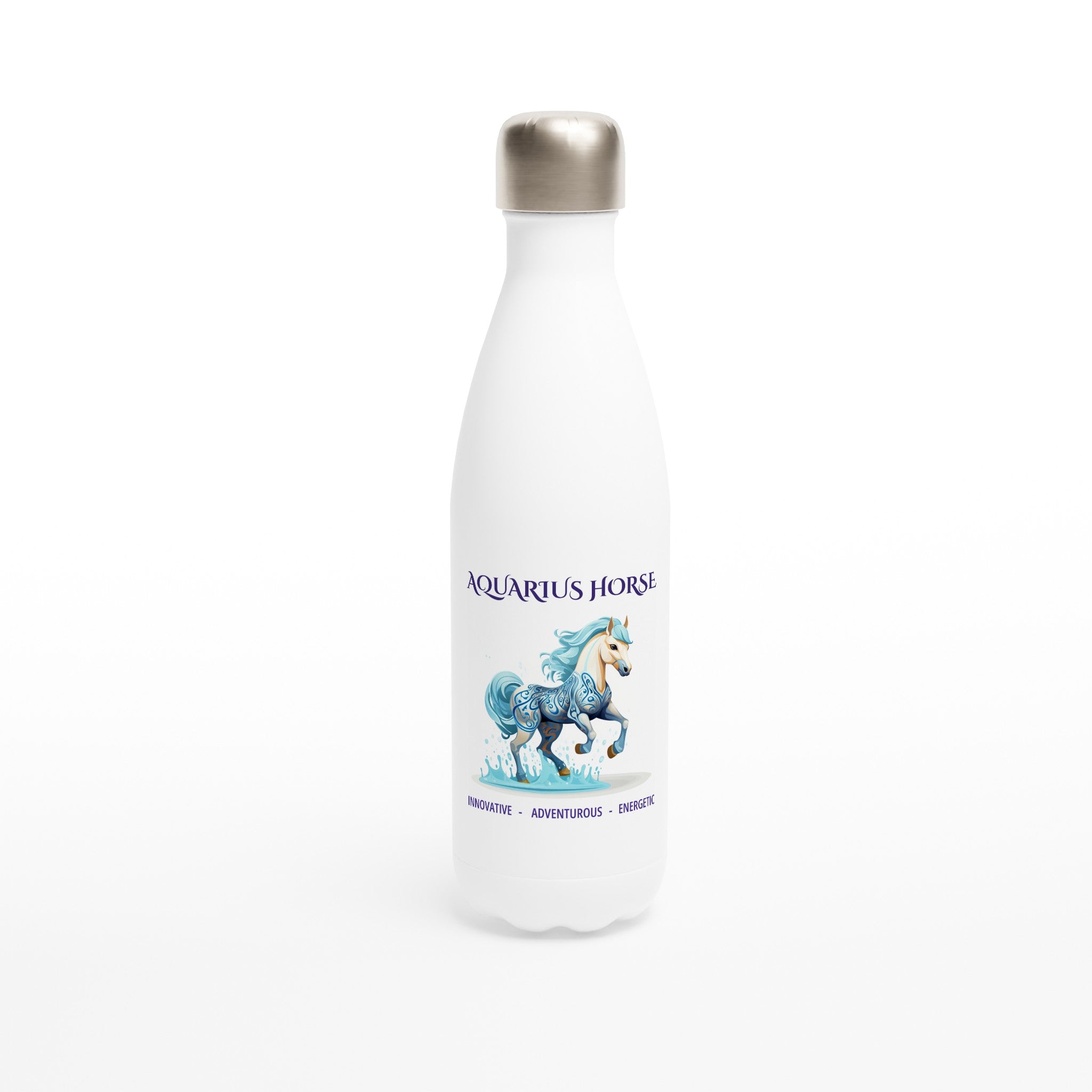 Aquarius Horse (F) Stainless Steel Water Bottle