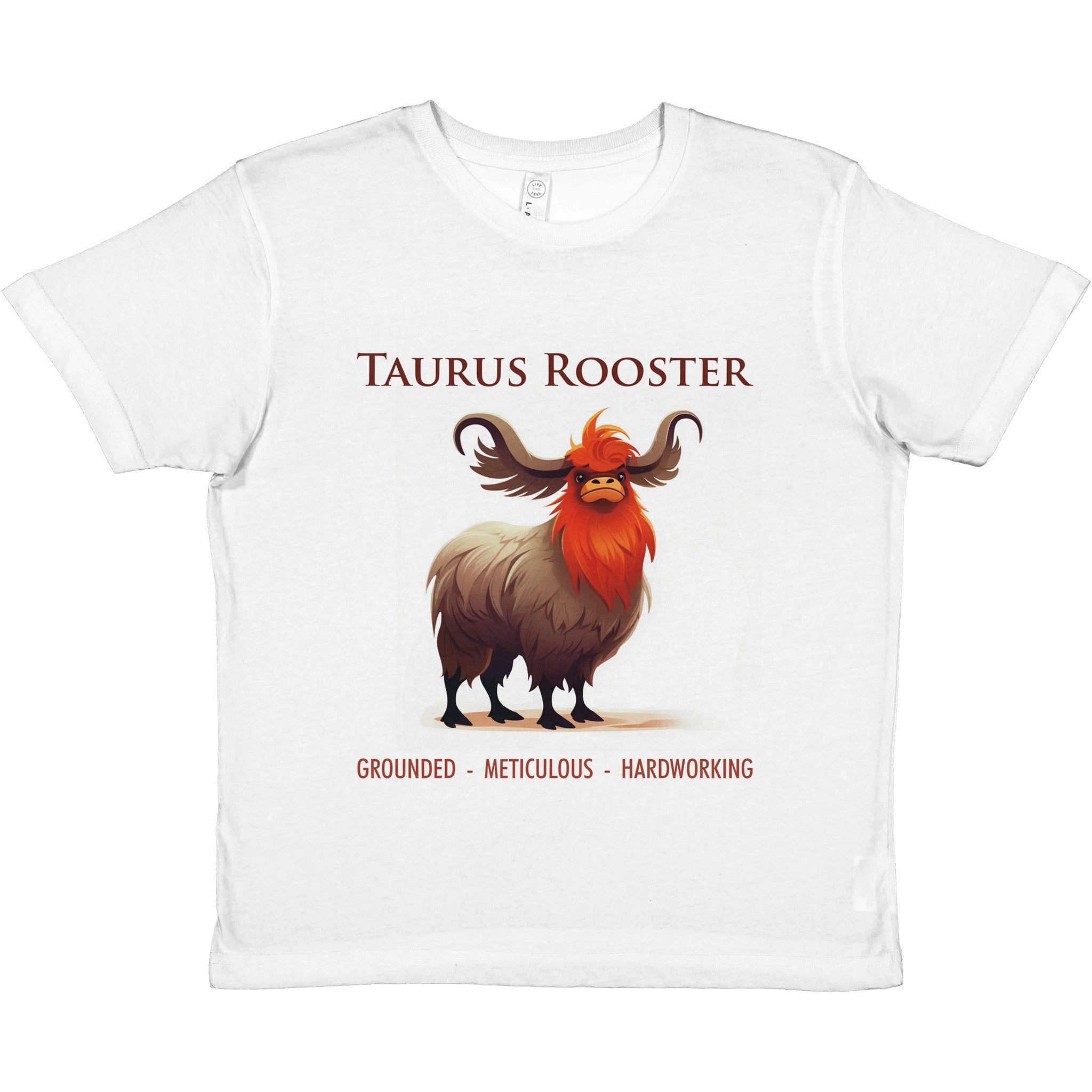 Taurus Rooster Premium Kids Crewneck T-shirt