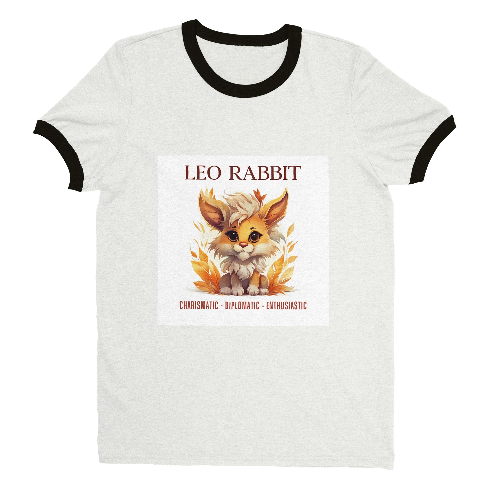 Leo Rabbit (F) Unisex Ringer T-shirt