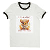 Leo Rabbit (F) Unisex Ringer T-shirt