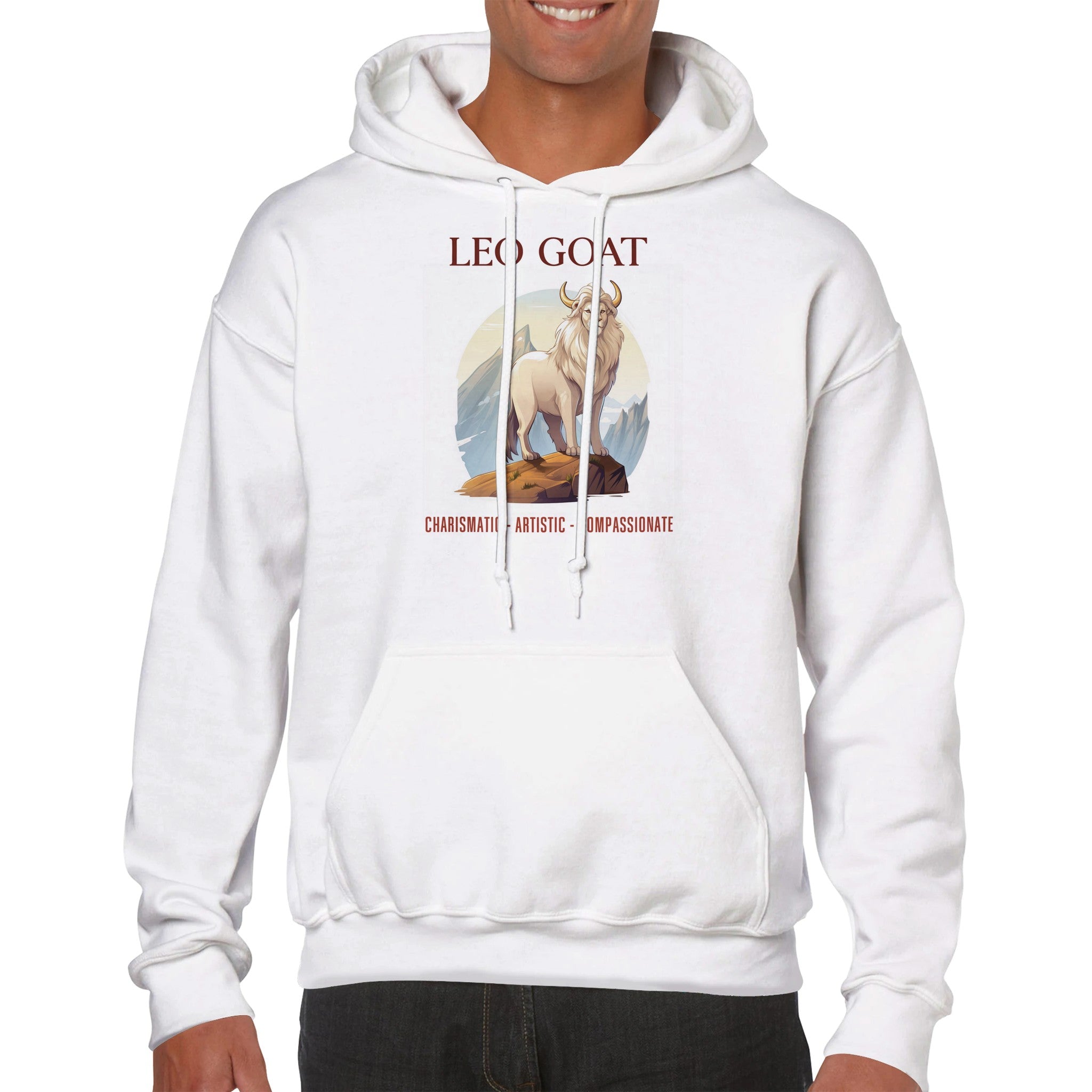 Leo Goat Premium Unisex Pullover Hoodie
