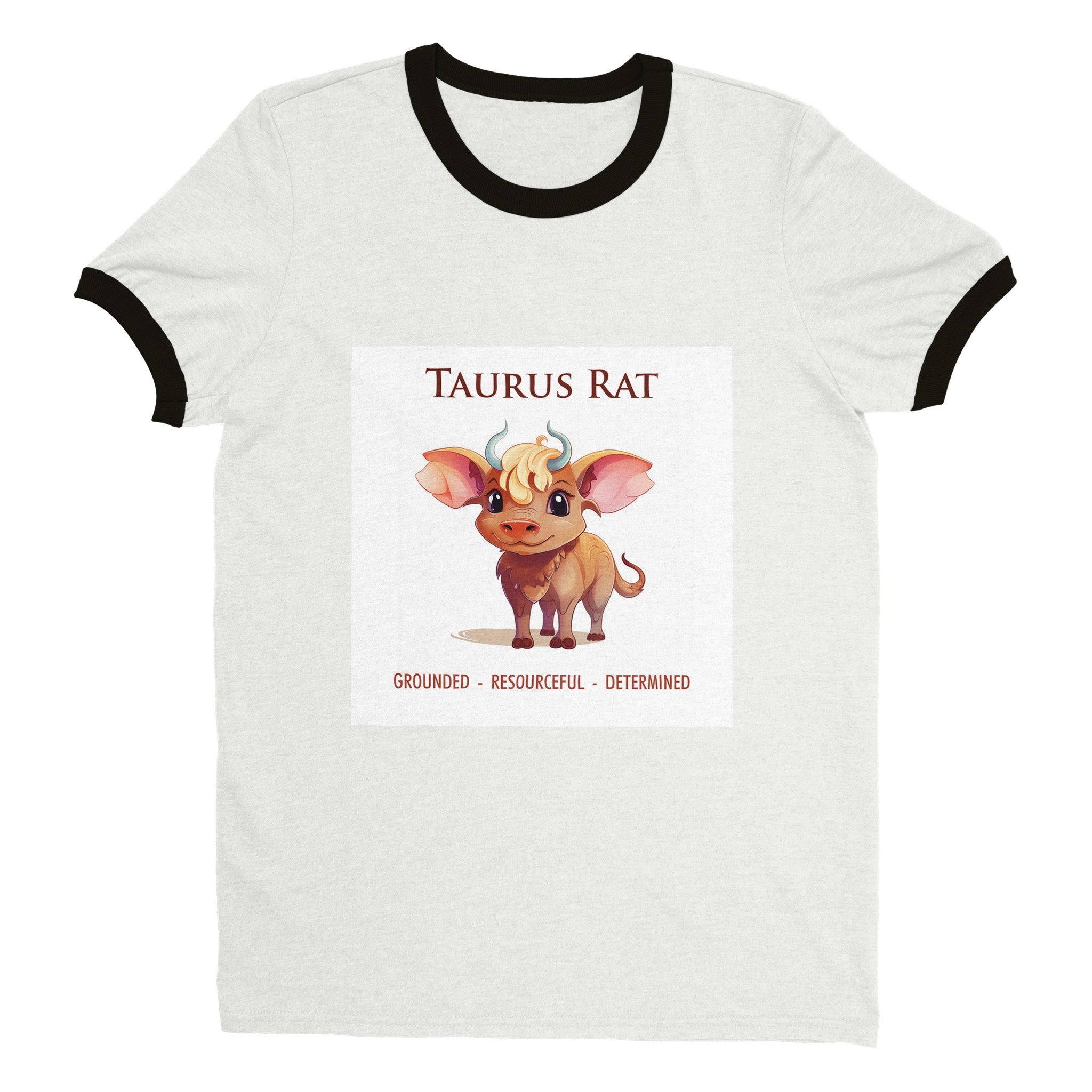 Taurus Rat Unisex Ringer T-shirt