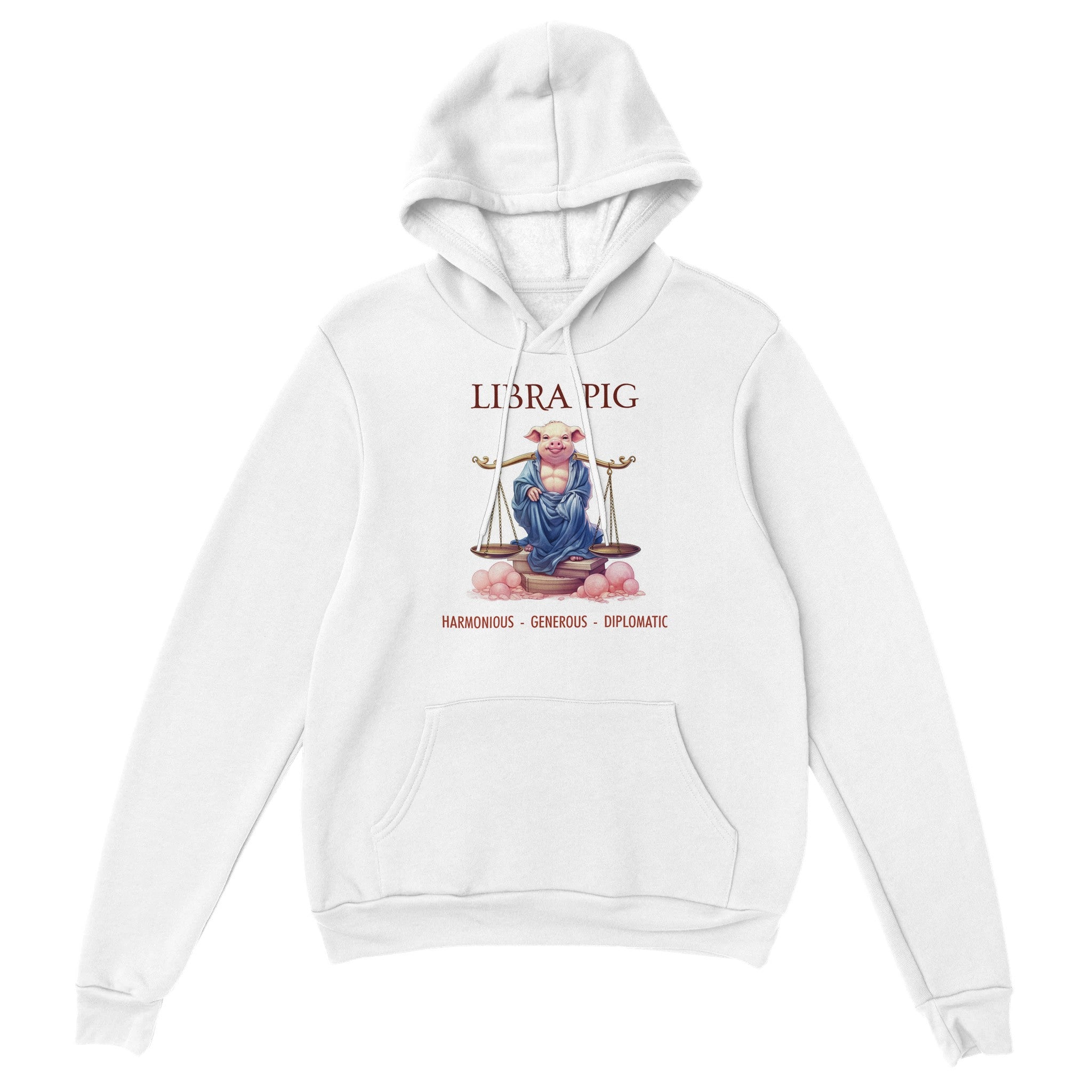 Libra Pig (M) Premium Unisex Pullover Hoodie