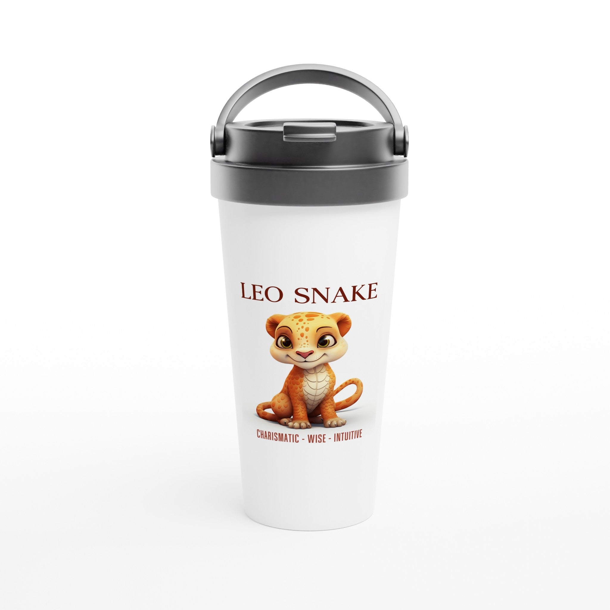 Leo Snake (F) Stainless Steel Travel Mug