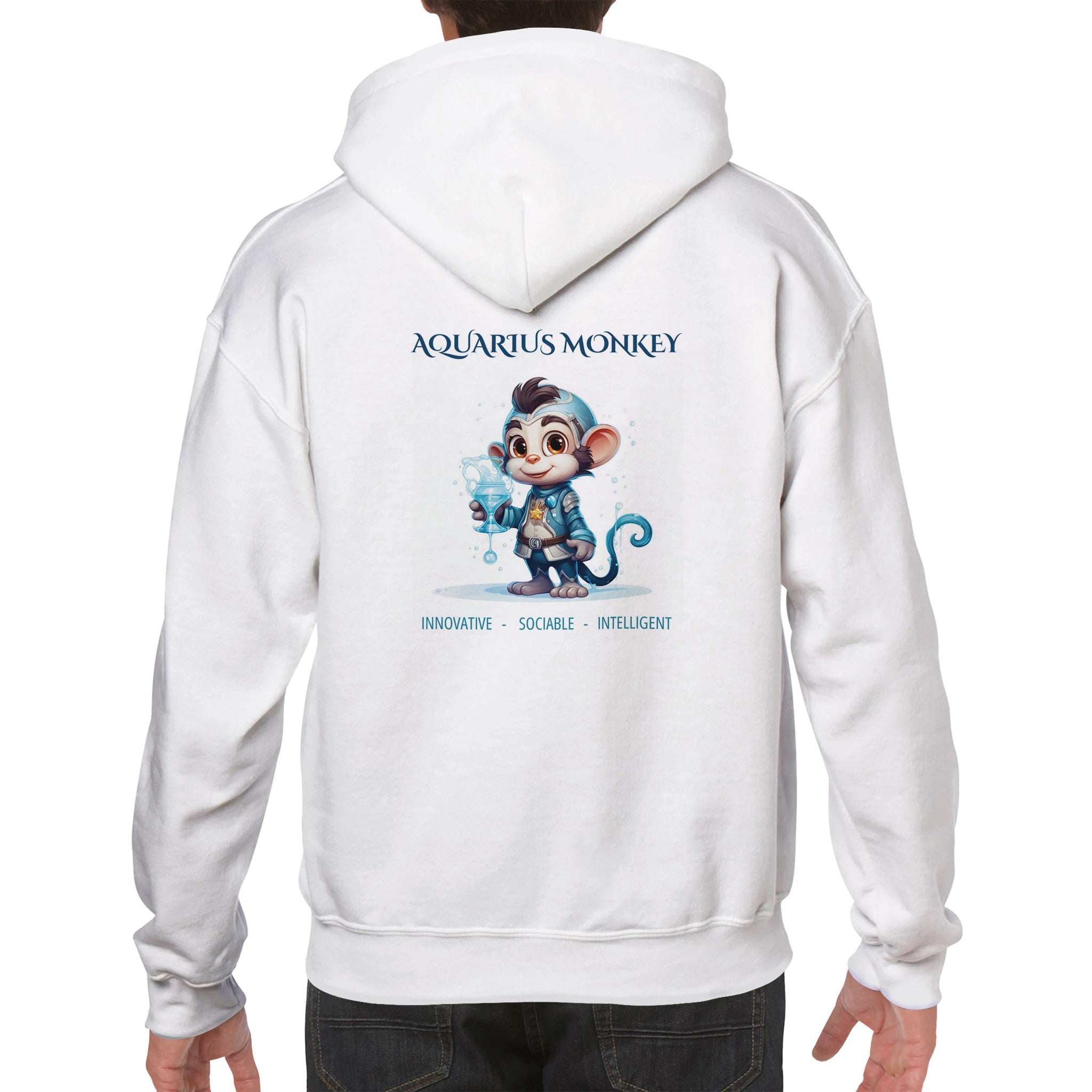 Aquarius Monkey Premium Unisex Pullover Hoodie