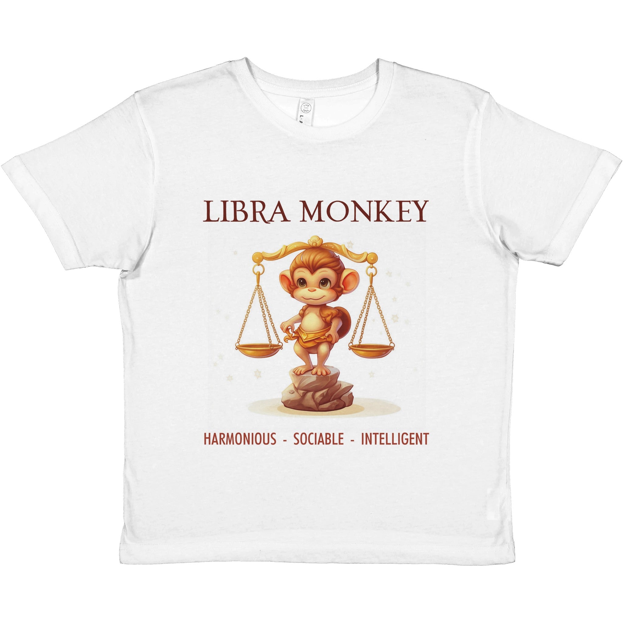 Libra-Monkey Crewneck T-shirt