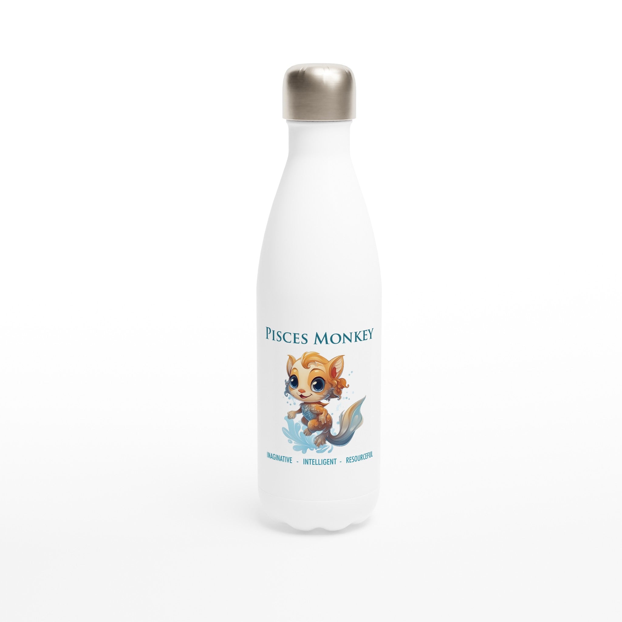 Pisces Monkey (F) Stainless Steel Water Bottle