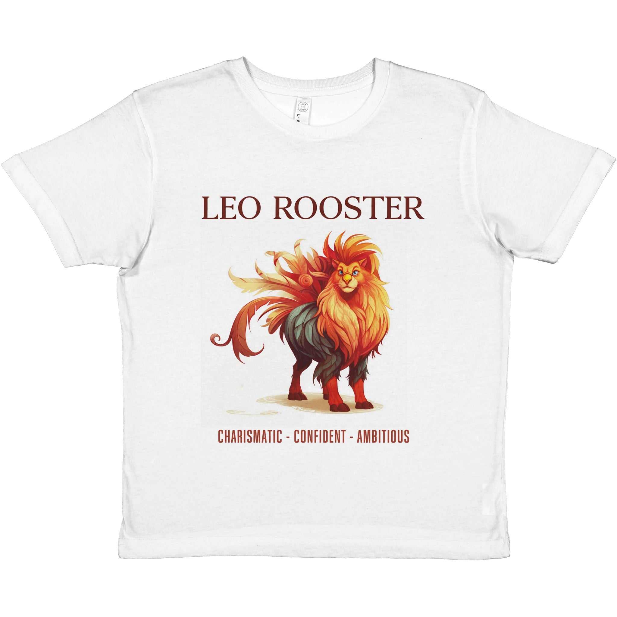 Leo-Rooster i Crewneck T-shirt