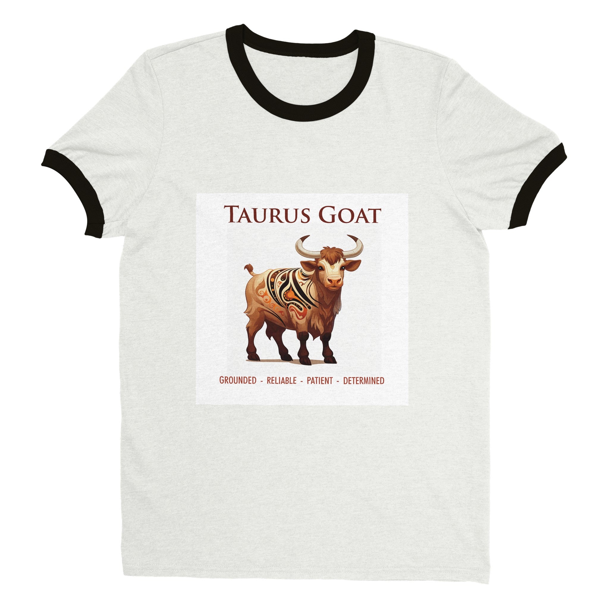 Taurus Goat Unisex Ringer T-shirt