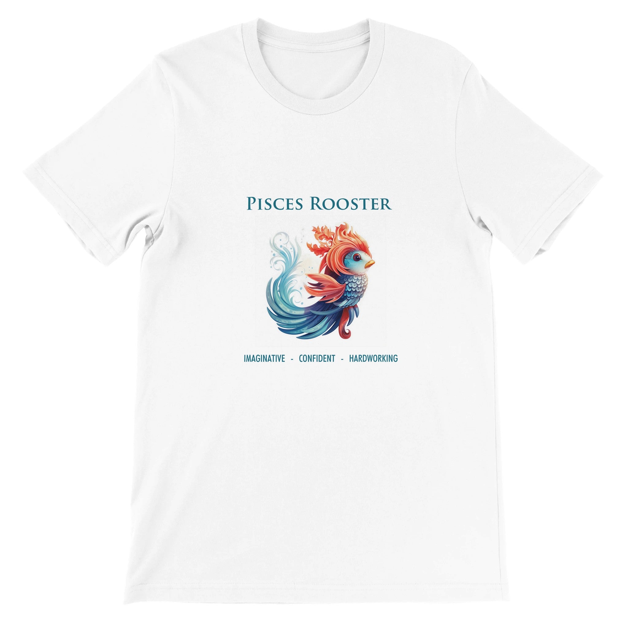 Pisces Rooster Premium Unisex Crewneck T-shirt