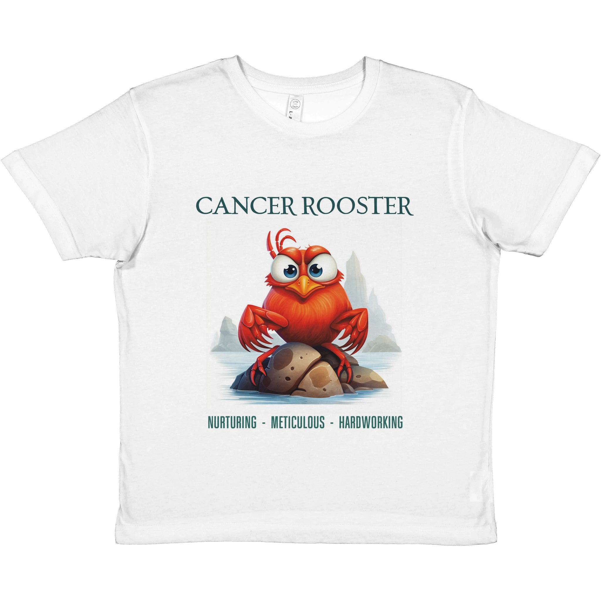 Cancer Rooster Premium Kids Crewneck T-shirt