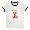 Leo Snake (M) Unisex Ringer T-shirt
