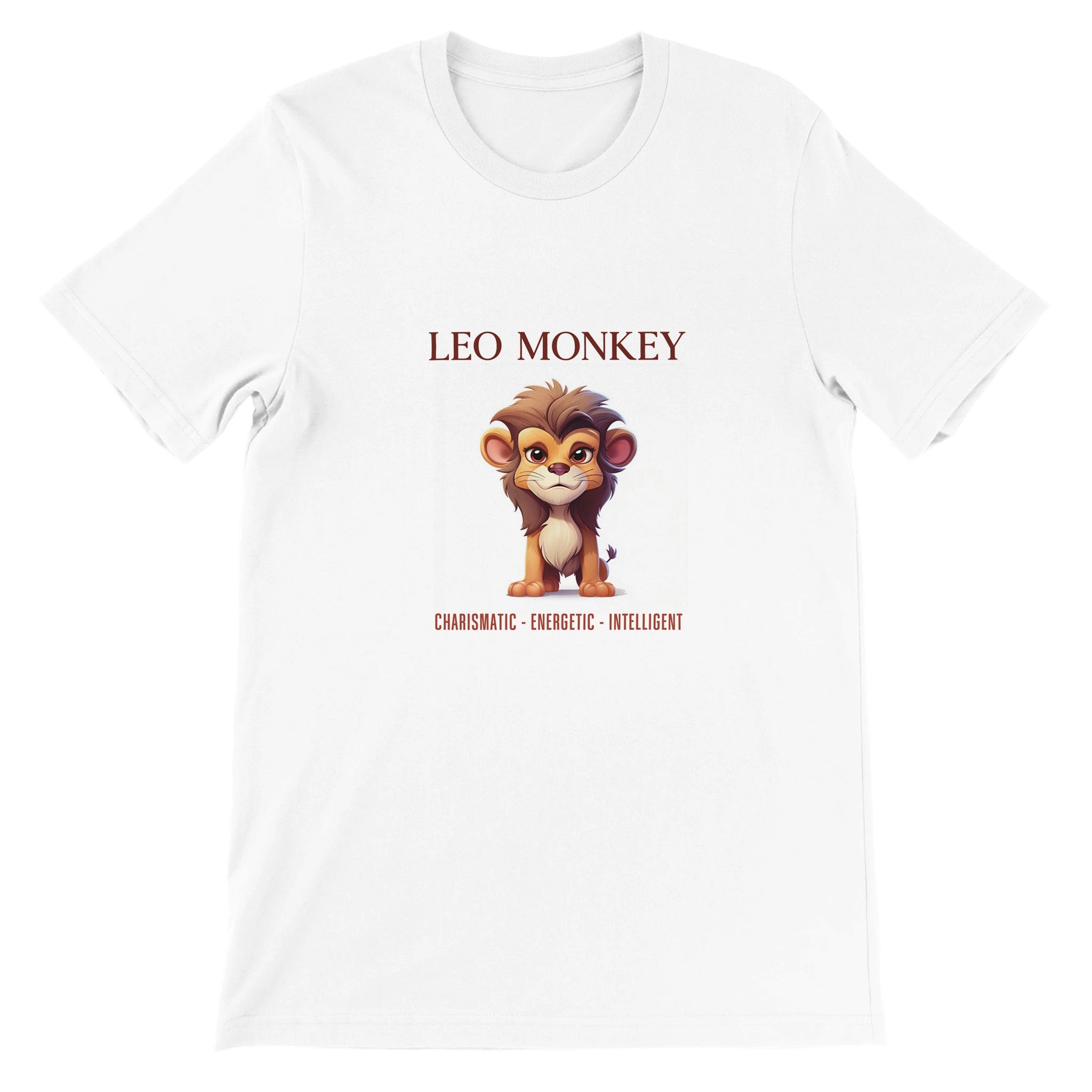 Leo Monkey i Premium Unisex Crewneck T-shirt