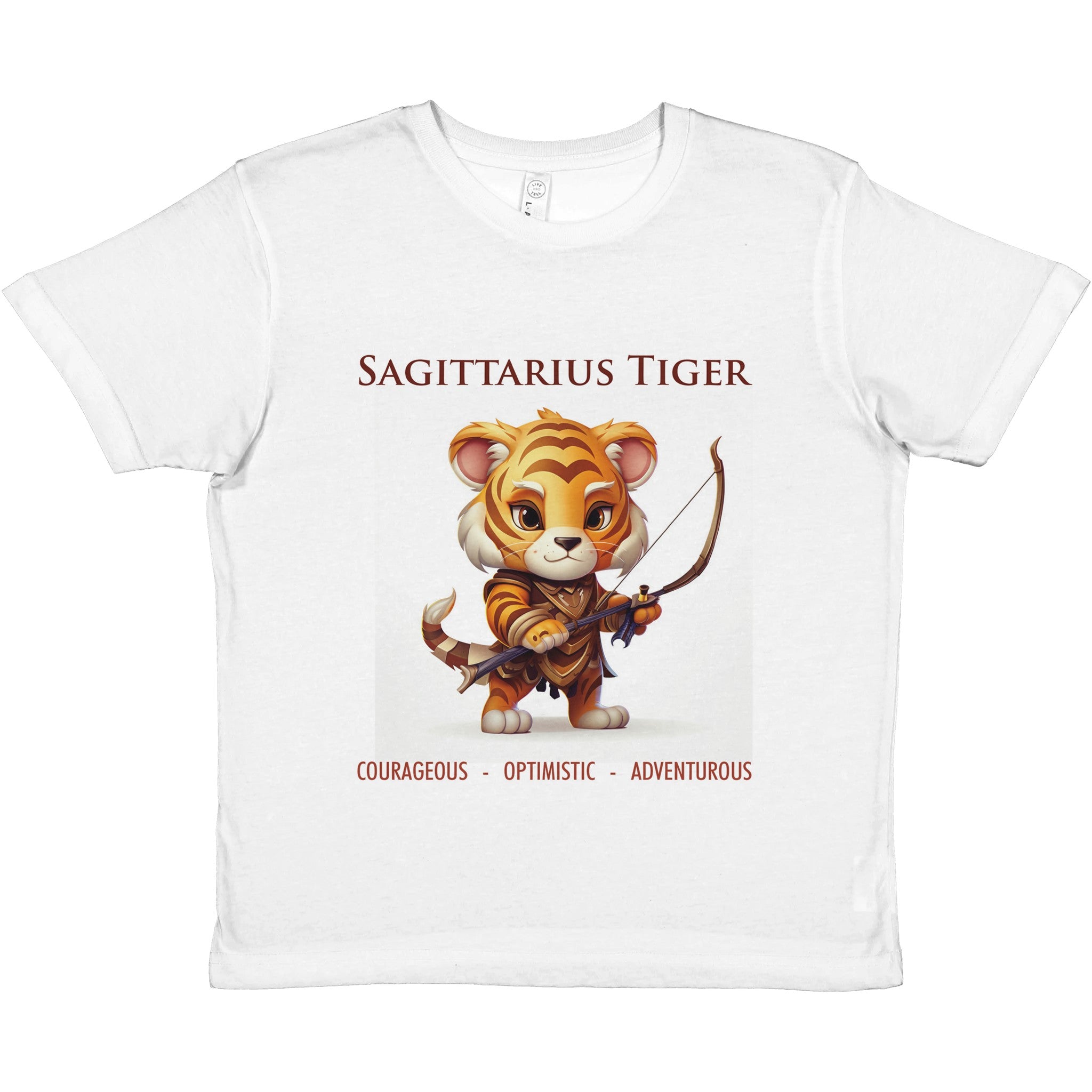 Sagittarius-Tiger Premium Kids Crewneck T-shirt