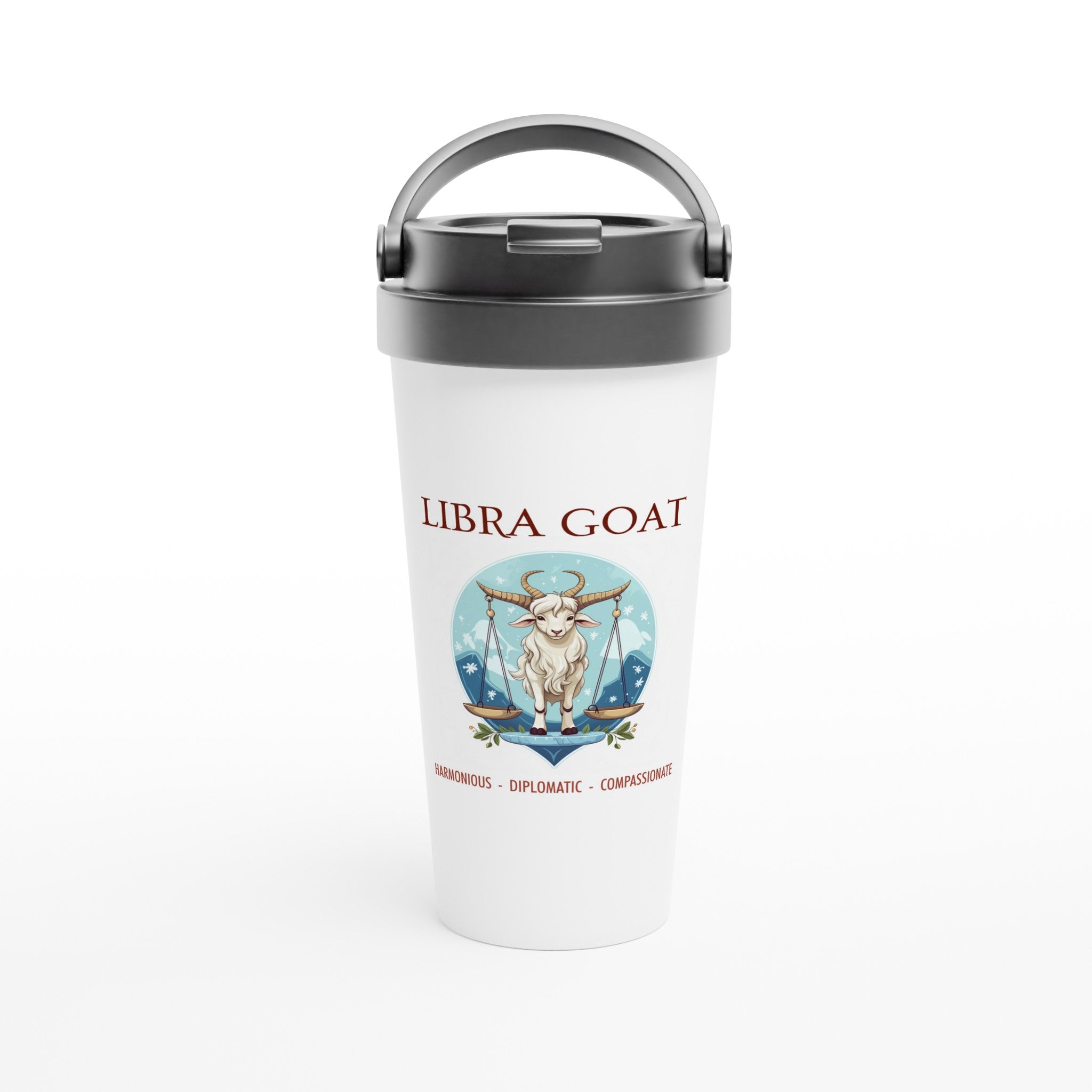 Libra Goat Stainless Steel Travel Mug
