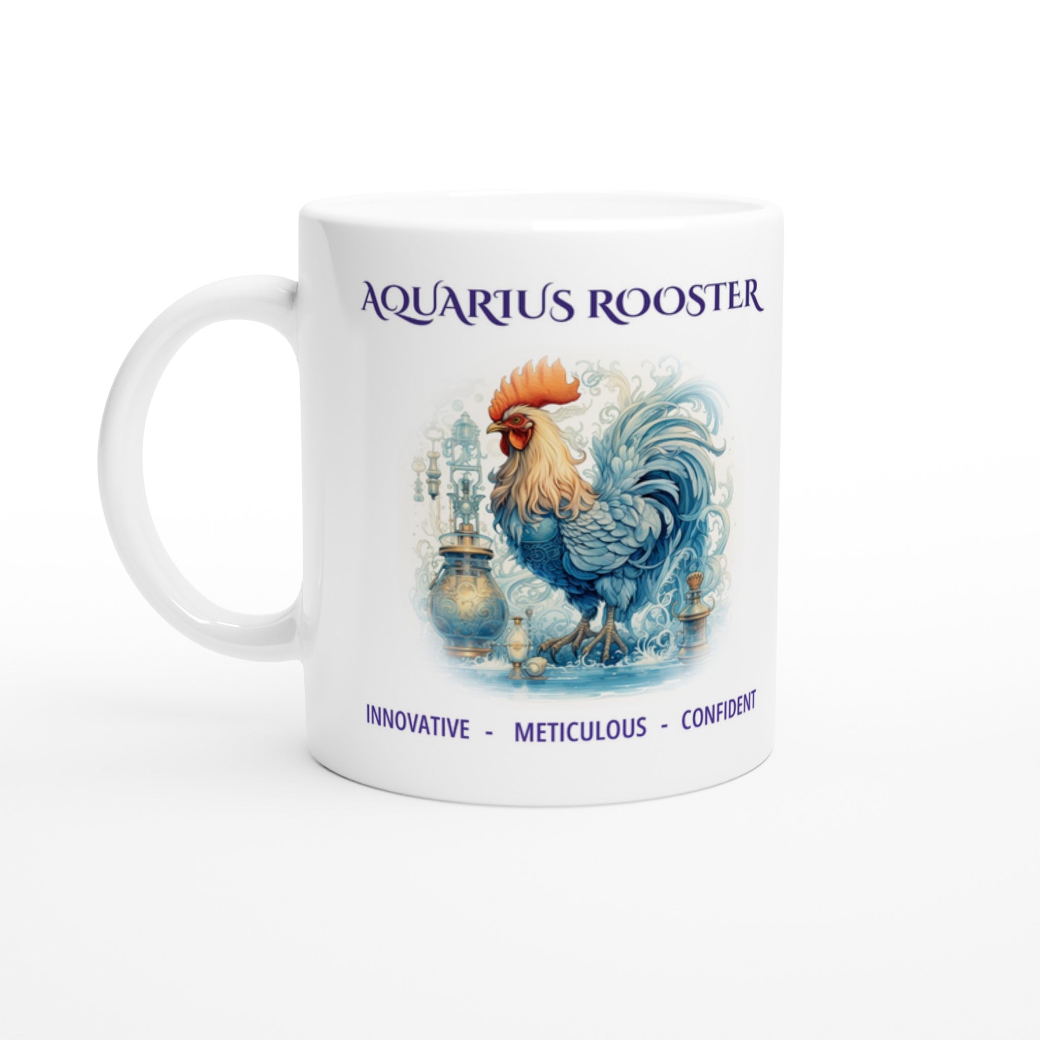 Aquarius Rooster Ceramic Mug