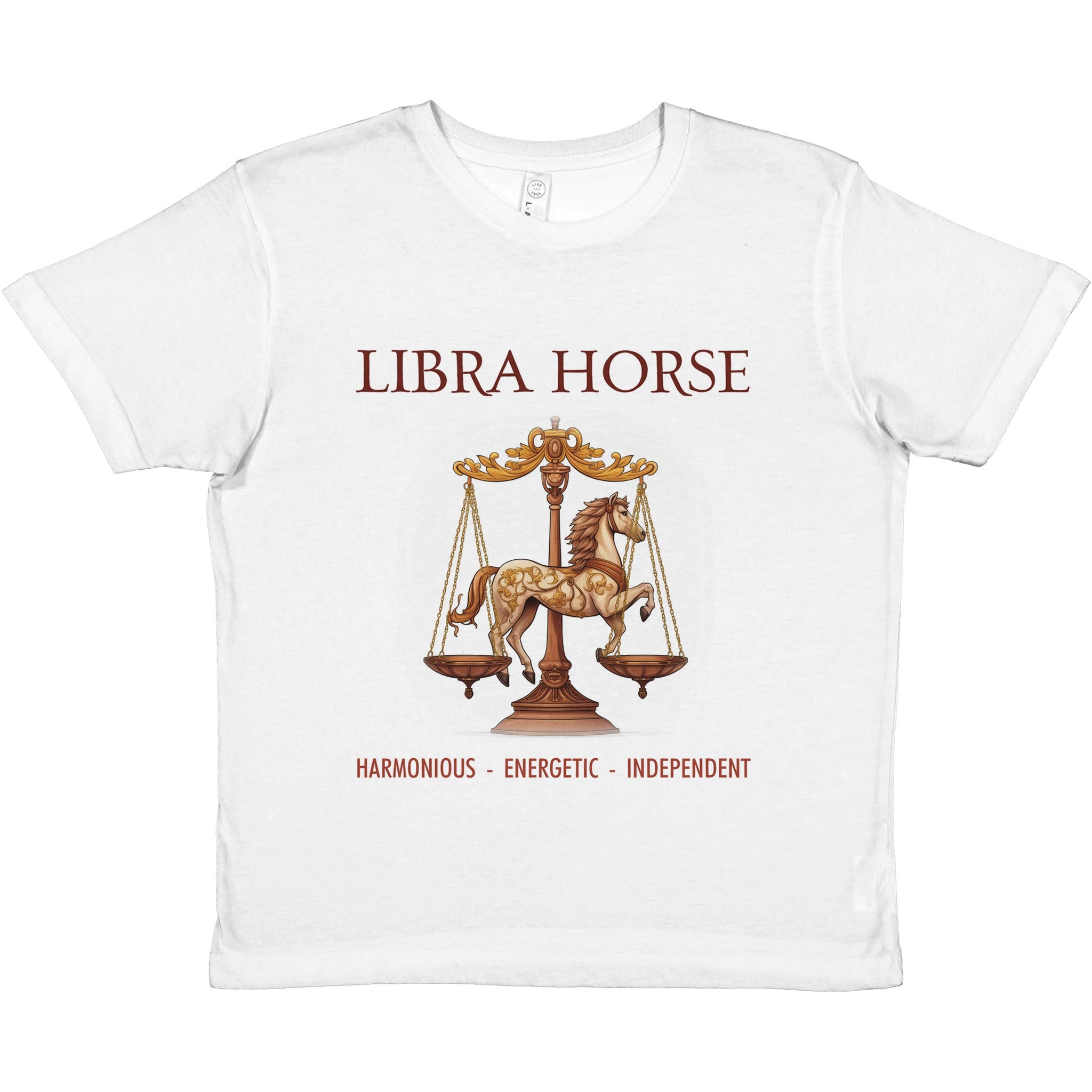 Libra Horse (M) ii Premium Kids Crewneck T-shirt
