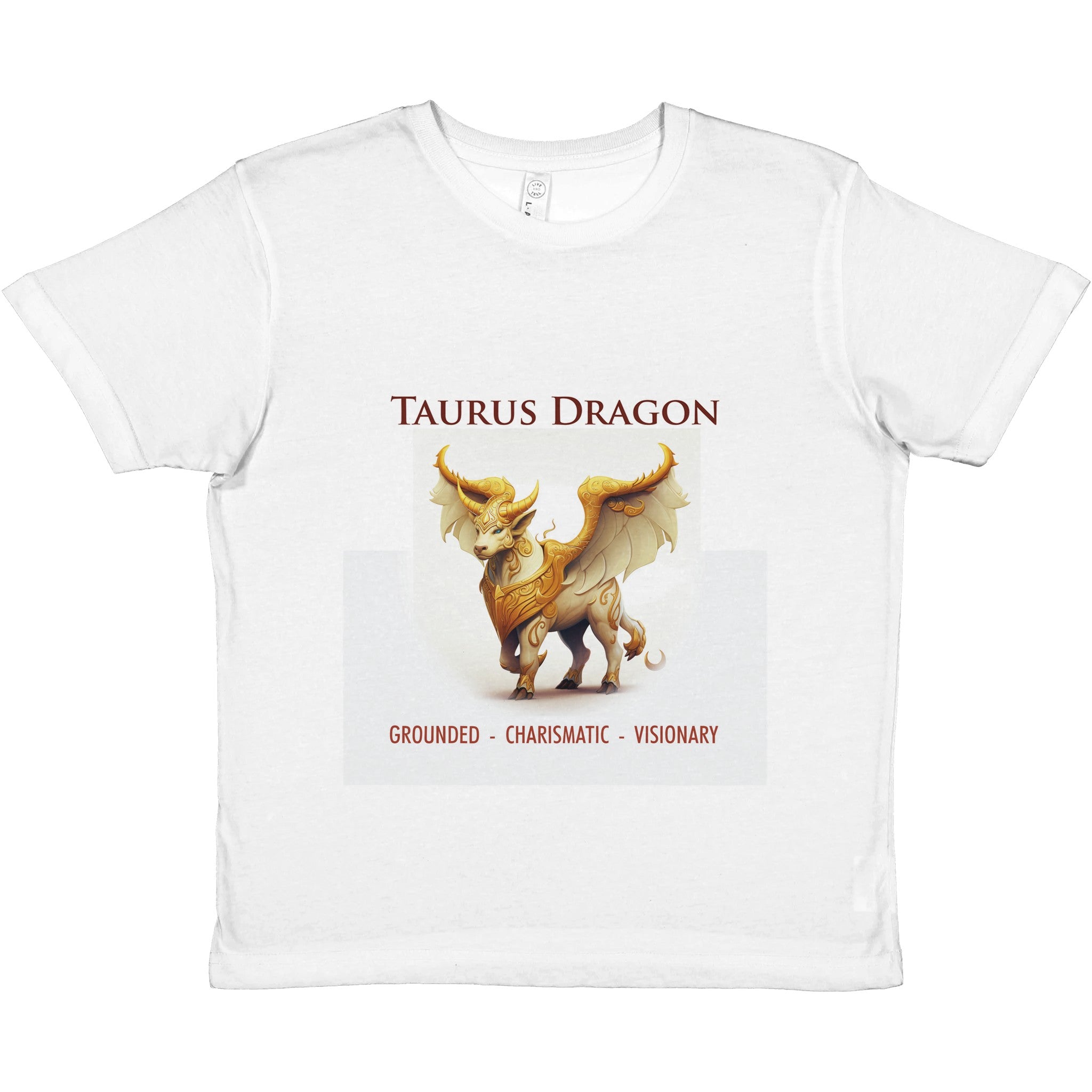 Taurus Dragon (2) Premium Kids Crewneck T-shirt