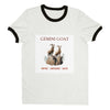 Gemini Goat (2) Unisex Ringer T-shirt