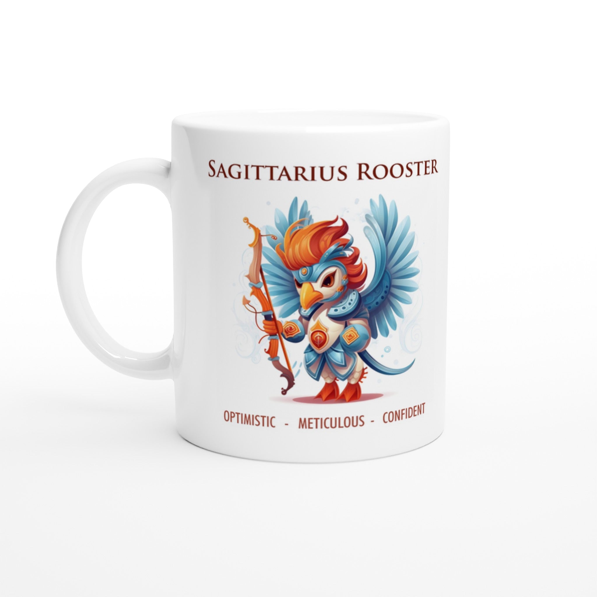 Sagittarius Rooster Ceramic Mug