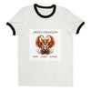 Aries Dragon (2) Unisex Ringer T-shirt