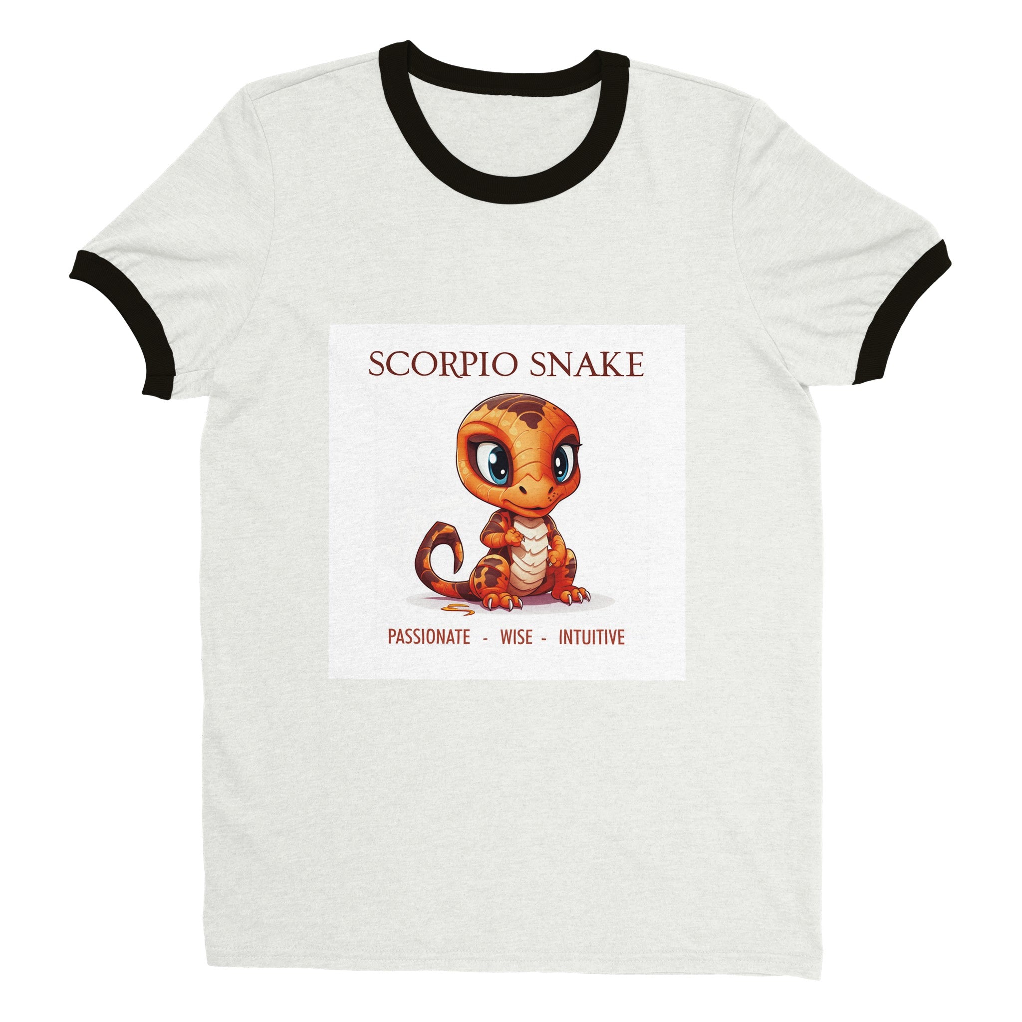 Scorpio Snake (F) Unisex Ringer T-shirt